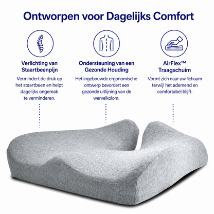Zitiva Orthopedisch Zitkussen voor Rug- & Stuitpijn